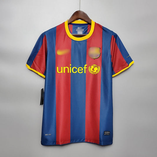 Camiseta Retro Barcelona Local 10-11 delante